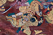 Detail from a mural painting with a 'Ramakien' motif - Thai version of the Indian Ramayana - from the temple complex of the Emerald Buddha, Bangkok (late 18th century) 